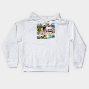 rhode island aesthetic collage Kids Hoodie